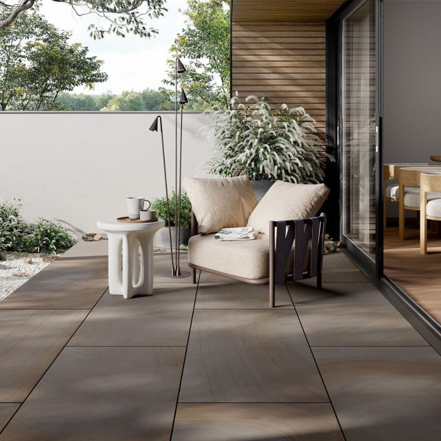 Grauwacke GW02 Feinsteinzeug Terrassenplatte