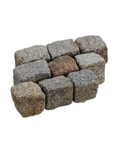 Granit Grau Bunt Pflaster gebraucht