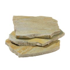 Quarzit Sao Tomé Yellow Polygonalplatten
